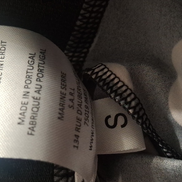 Marine Serre / Tan On Black - Recycled Moon Jersey Mini Shorts- W Sz Small - Picture 7 of 7